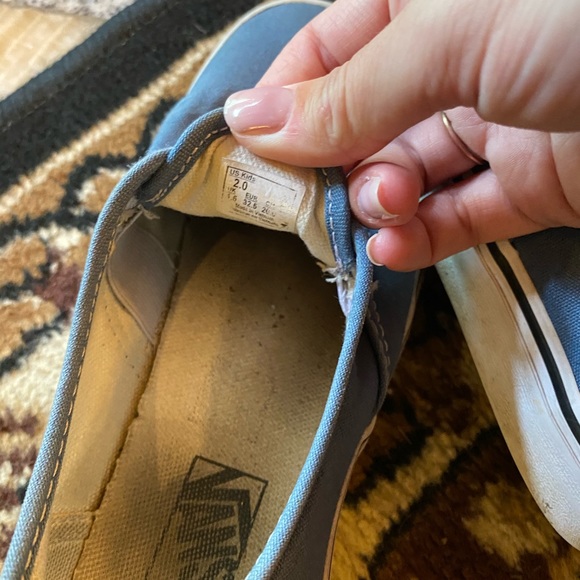 Blue Kids Vans Shoes - Picture 5 of 6